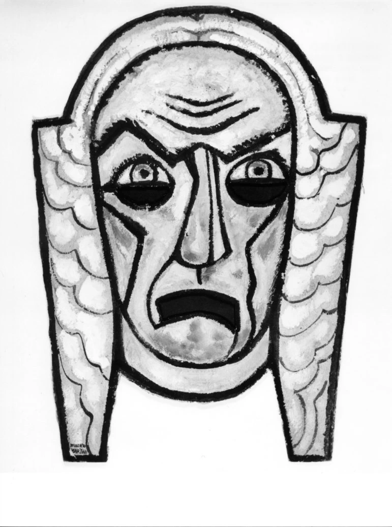 Il parruccone. maschera teatrale - Pinacoteca Civica Alberto Martini, Oderzo, Treviso